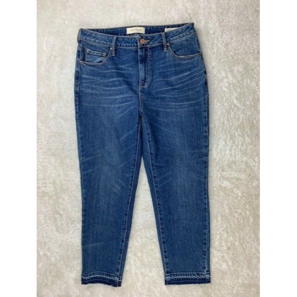 Pacsun Size 28 Womens Jeans Skinny Straight Stretch High Rise Med Wash Raw Hem